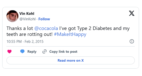 cocacola's failed social media campaign in 2015