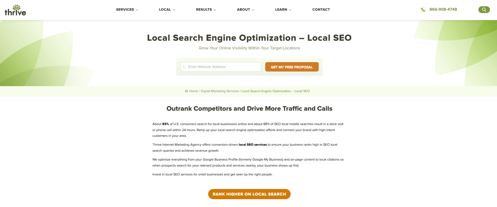 thrive local seo agency
